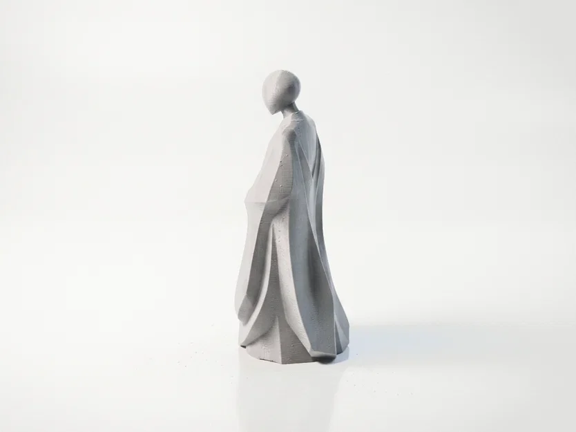 Mô hình tượng thiền sư trừu tượng - File in 3D phong cách giả tưởng - Image 4