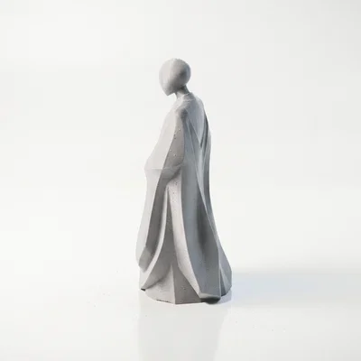 Mô hình tượng thiền sư trừu tượng - File in 3D phong cách giả tưởng