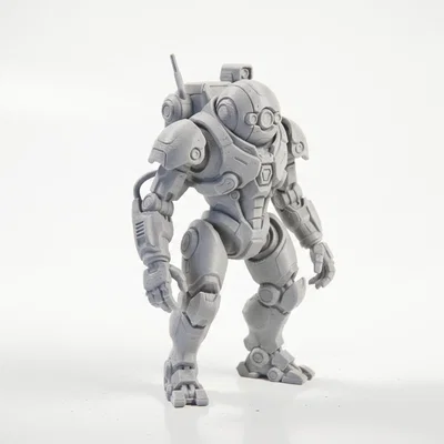 Mô hình 3D Alien Bot Mech Warrior Fantasy