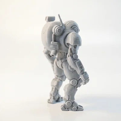 Mô hình 3D Alien Bot Mech Warrior Fantasy