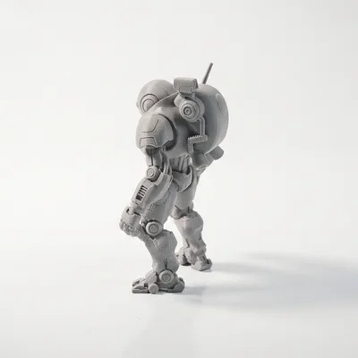 Mô hình 3D Alien Bot Mech Warrior Fantasy