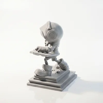 Mô hình 3D Alien DJ - Fantasy Sci-Fi độc đáo