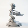 Mô hình 3D Alien DJ - Tượng Khoa học Viễn tưởng cực chất - Thumbnail 3
