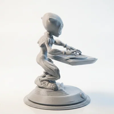 Mô hình 3D Alien DJ - Tượng Khoa học Viễn tưởng cực chất