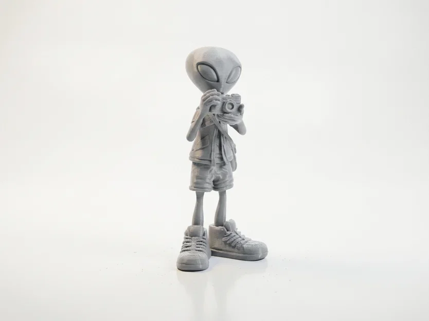 Mô hình 3D người ngoài hành tinh đi du lịch (Alien Tourist) - Image 2