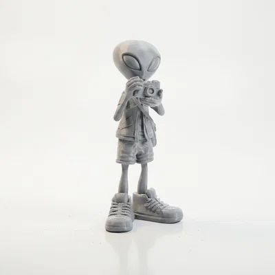 Mô hình 3D người ngoài hành tinh đi du lịch (Alien Tourist)
