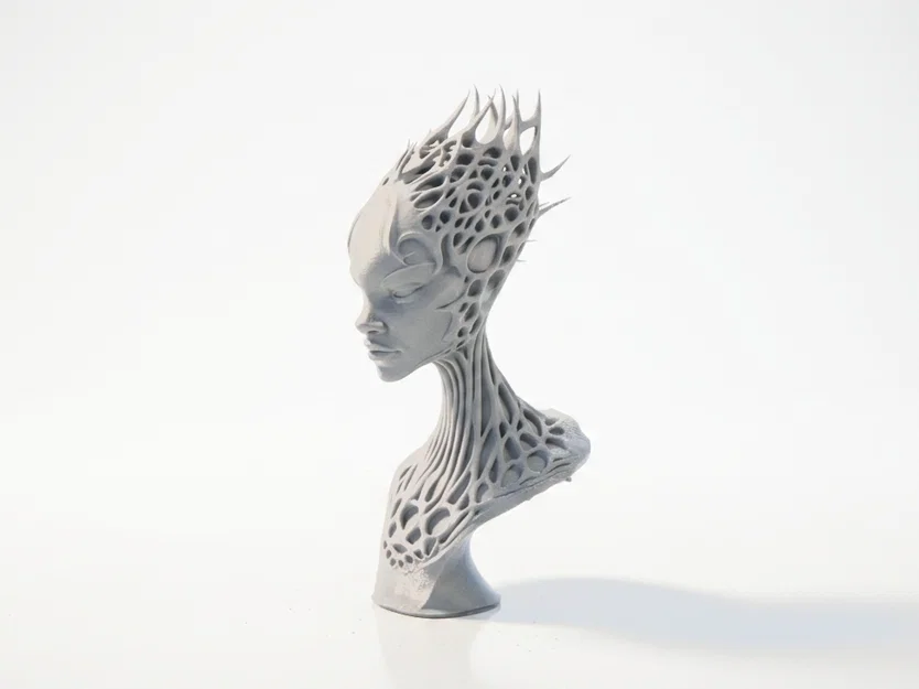Tượng Alien Fantasy Bust Độc Đáo - File In 3D - Image 1
