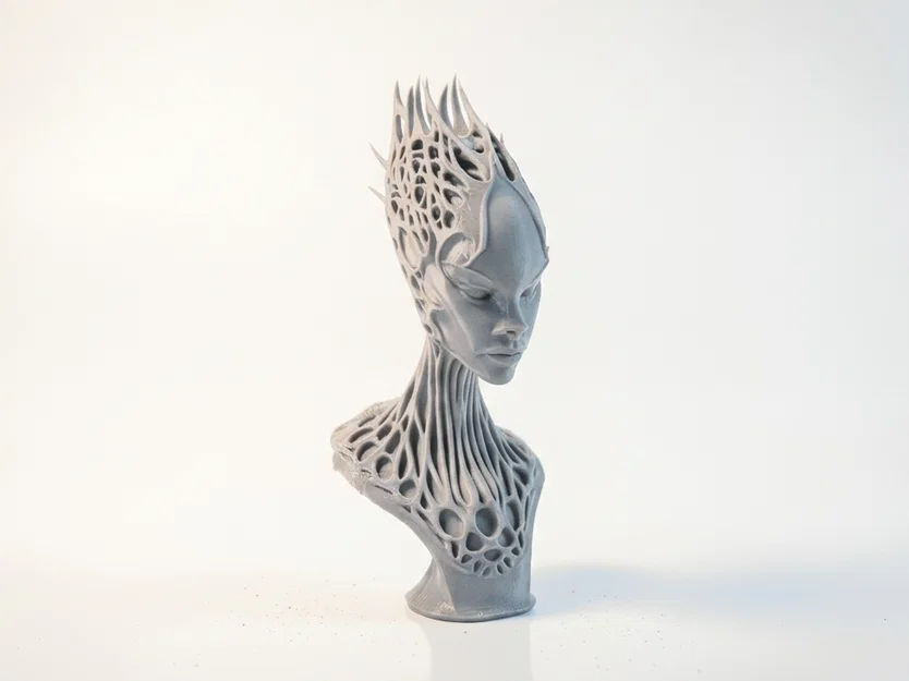 Tượng Alien Fantasy Bust Độc Đáo - File In 3D - Image 3