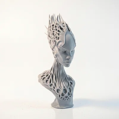Tượng Alien Fantasy Bust Độc Đáo - File In 3D