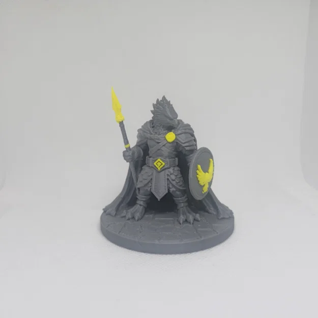 Draconic Paladin: Hiệp sĩ Rồng với Thương và Khiên Đại Bàng - Image 1