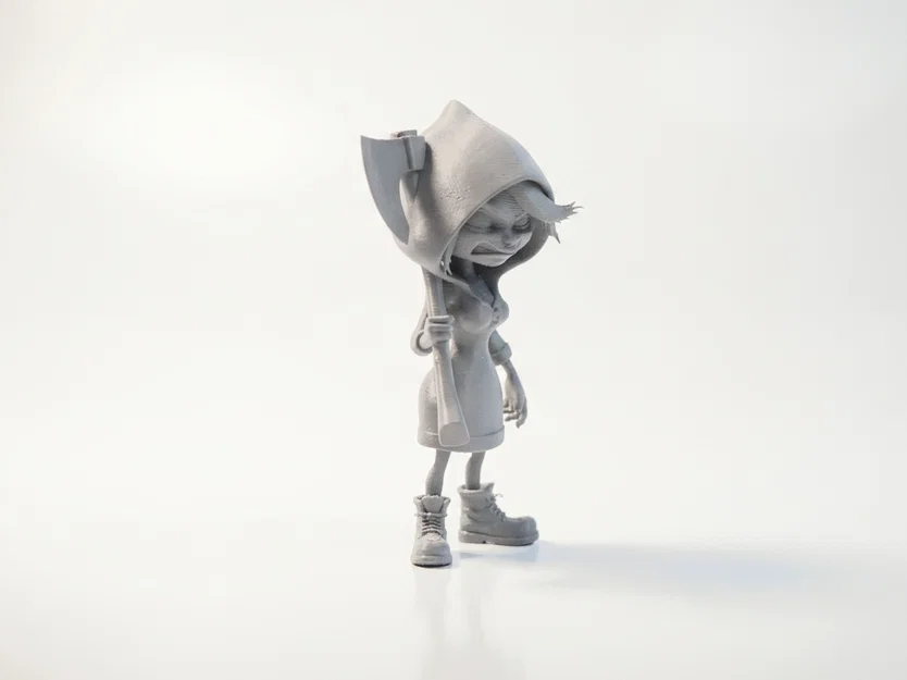 Mô hình 3D Nữ Chiến Binh Rìu Chiến Phẫn Nộ - Fantasy Figurine - Image 2