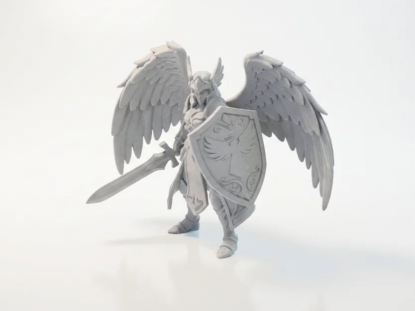 Mô hình Thiên Thần Chiến Binh 3D - Angel Warrior Winged Figurine - Image 1