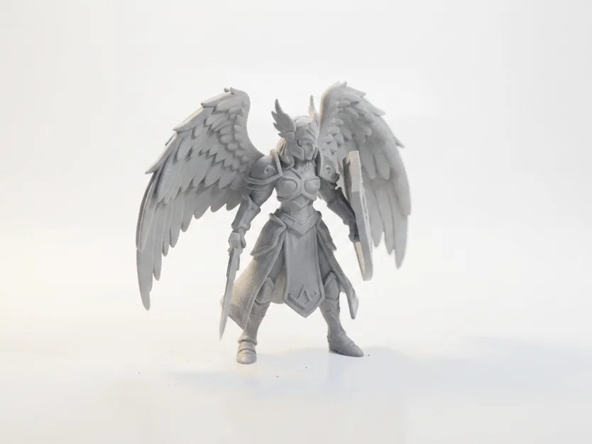 Mô hình Thiên Thần Chiến Binh 3D - Angel Warrior Winged Figurine - Image 2