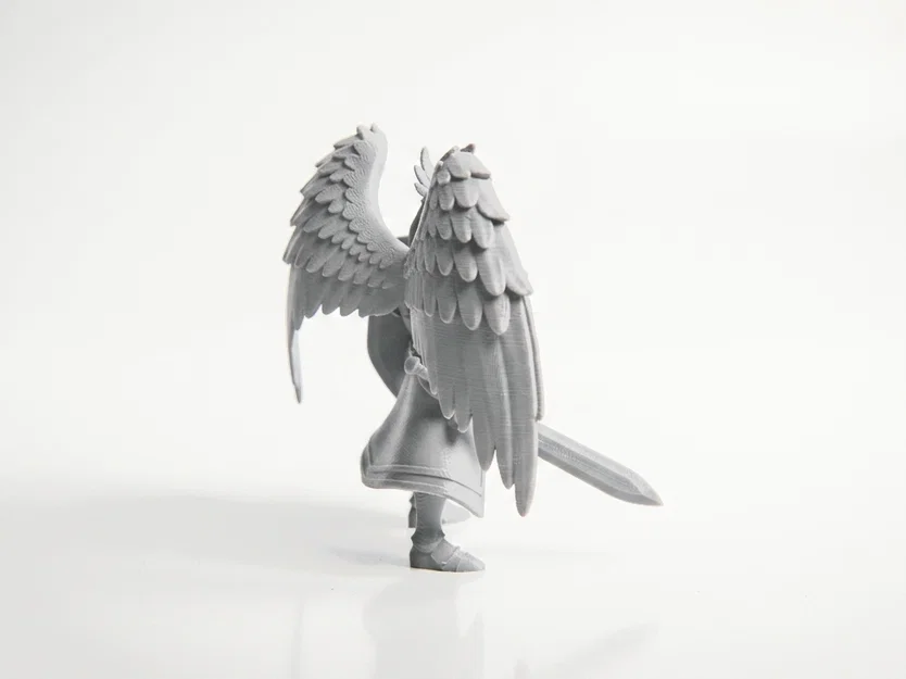Mô hình Thiên Thần Chiến Binh 3D - Angel Warrior Winged Figurine - Image 3