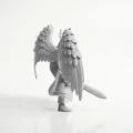 Mô hình Thiên Thần Chiến Binh 3D - Angel Warrior Winged Figurine - Thumbnail 3