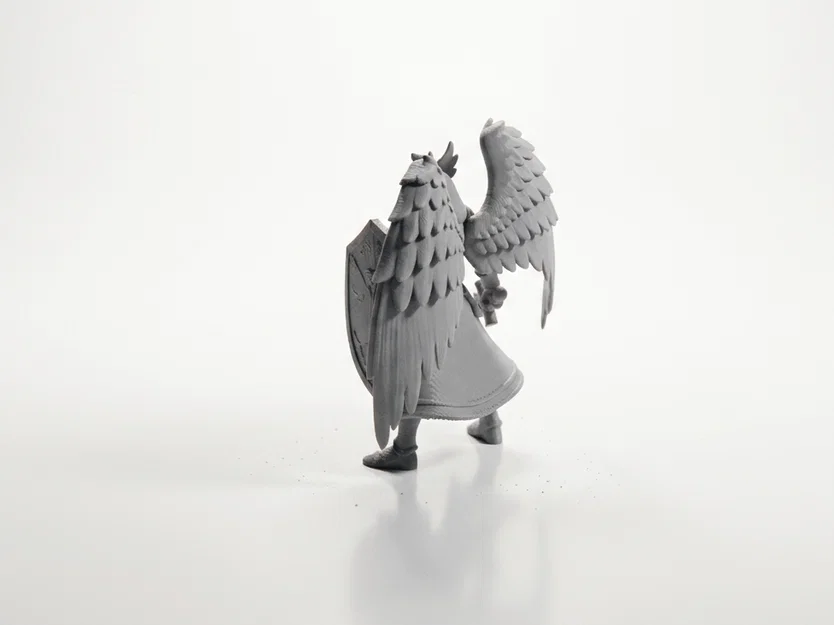Mô hình Thiên Thần Chiến Binh 3D - Angel Warrior Winged Figurine - Image 4