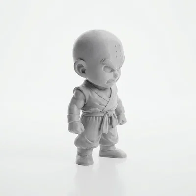 Mô hình tượng Thầy tu giận dữ (Angry Monk) - Phiên bản in 3D Fantasy