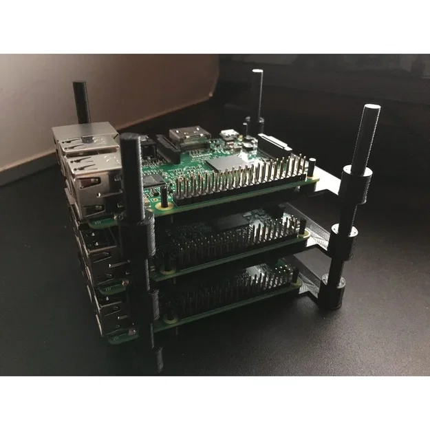 Khung tháp lắp ghép Raspberry Pi Cluster (tương thích Pi 3, 4, 5) - Image 1