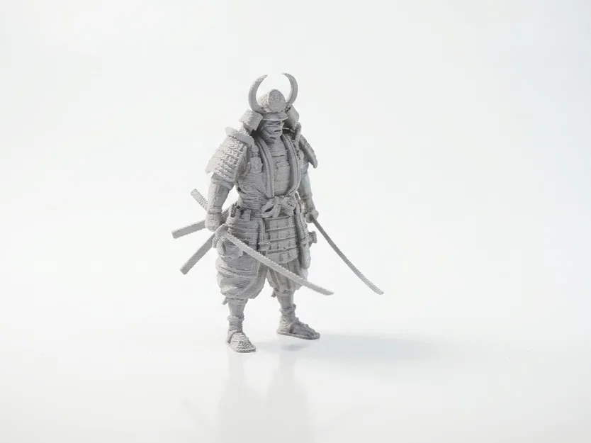 Mô hình 3D Chiến binh Samurai giáp trụ phong cách Fantasy - Image 2