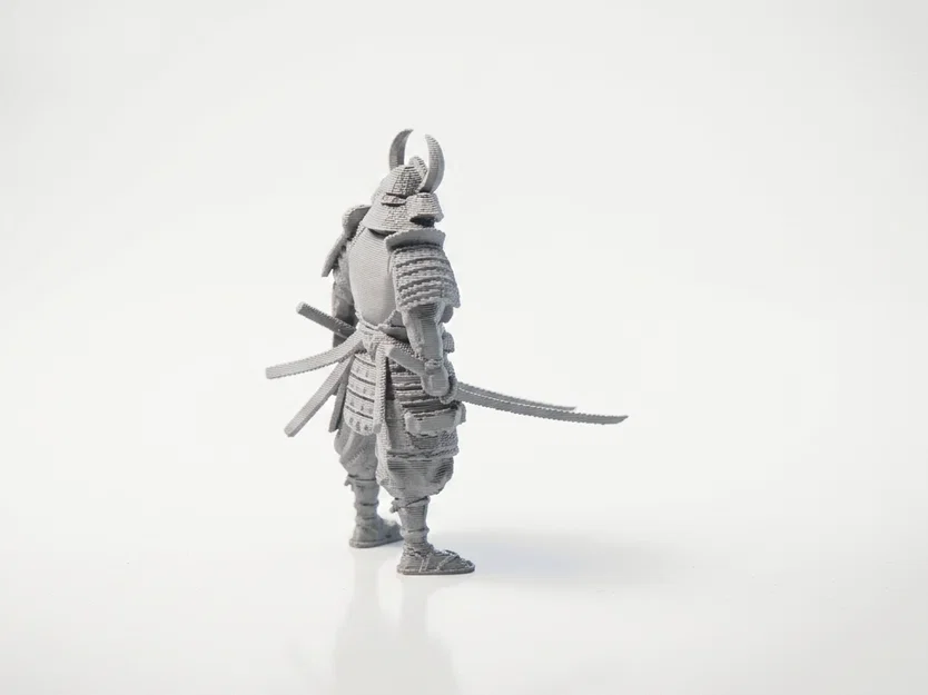 Mô hình 3D Chiến binh Samurai giáp trụ phong cách Fantasy - Image 3