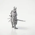 Mô hình 3D Chiến binh Samurai giáp trụ phong cách Fantasy - Thumbnail 3