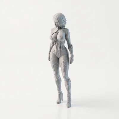 Mô hình nữ sát thủ fantasy 3D có thể in ấn