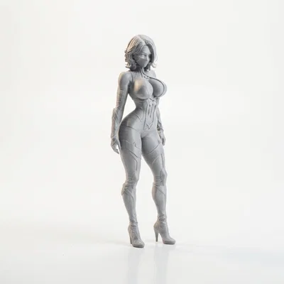 Mô hình nữ sát thủ fantasy 3D có thể in ấn