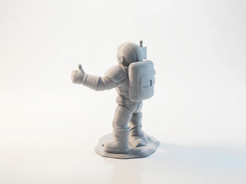 Mô hình phi hành gia cắm cờ - Tác phẩm nghệ thuật không gian 3D ấn tượng - Image 4