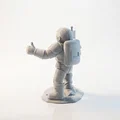 Mô hình phi hành gia cắm cờ - Tác phẩm nghệ thuật không gian 3D ấn tượng - Thumbnail 4