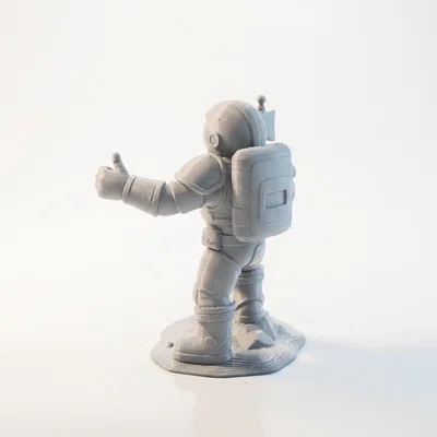 Mô hình phi hành gia cắm cờ - Tác phẩm nghệ thuật không gian 3D ấn tượng