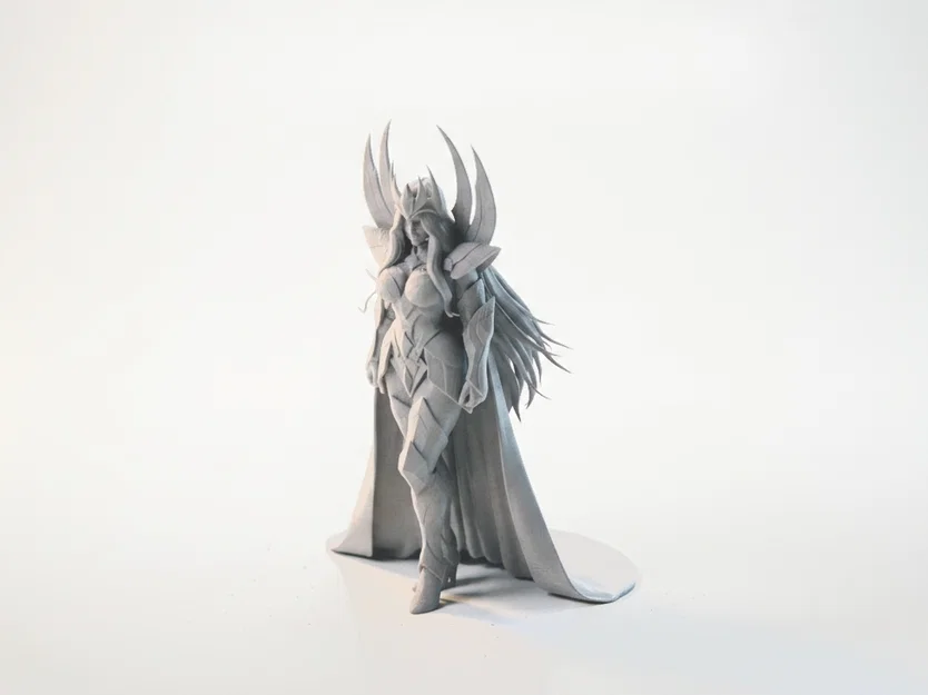 Mô Hình 3D Chiến Binh Nữ Hoàng Trung Cổ - Battle Queen Armored Warrior - Image 1