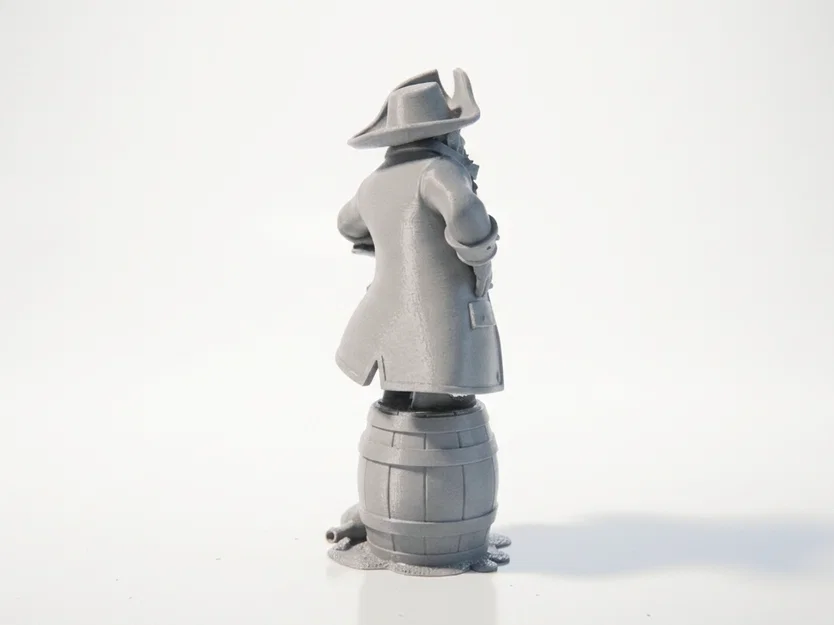 Mô hình 3D Cướp biển trong thùng gỗ - Fantasy Pirate Figurine - Image 3