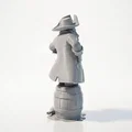 Mô hình 3D Cướp biển trong thùng gỗ - Fantasy Pirate Figurine - Thumbnail 3