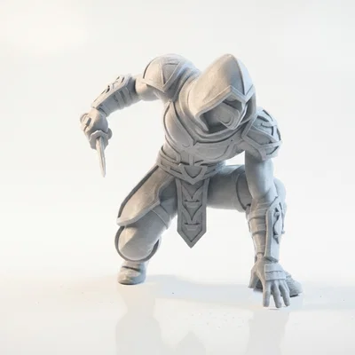 Mô hình 3D Blade Warrior: Chiến binh mặc giáp giả tưởng