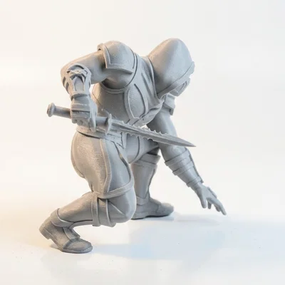 Mô hình 3D Blade Warrior: Chiến binh mặc giáp giả tưởng