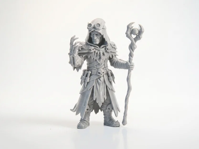 Mô hình 3D Bone Warlock - Pháp Sư Xương Fantasy có thể in 3D - Image 2