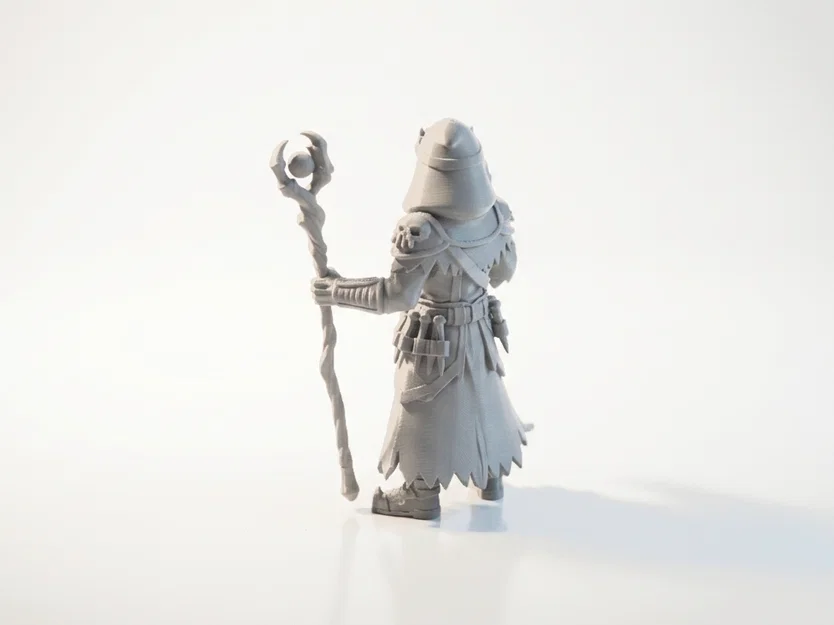 Mô hình 3D Bone Warlock - Pháp Sư Xương Fantasy có thể in 3D - Image 4
