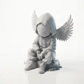 Mô hình 3D in ấn: Tượng Thiên Thần U Buồn (Bored Demon Angel Wings) - Thumbnail 1