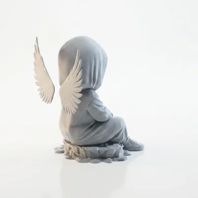 Mô hình 3D in ấn: Tượng Thiên Thần U Buồn (Bored Demon Angel Wings)