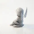 Mô hình 3D in ấn: Tượng Thiên Thần U Buồn (Bored Demon Angel Wings) - Thumbnail 4