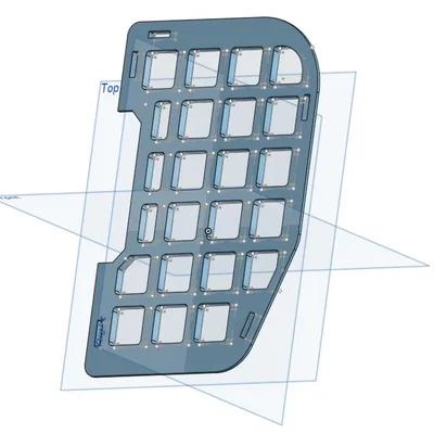 Tấm giá đỡ Molle và giá bình nước cho khung bảo vệ động cơ Tenere 700