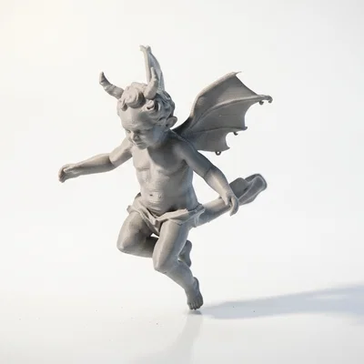 Mô hình 3D Thiên thần nhỏ Cherub đầy chất nghệ thuật