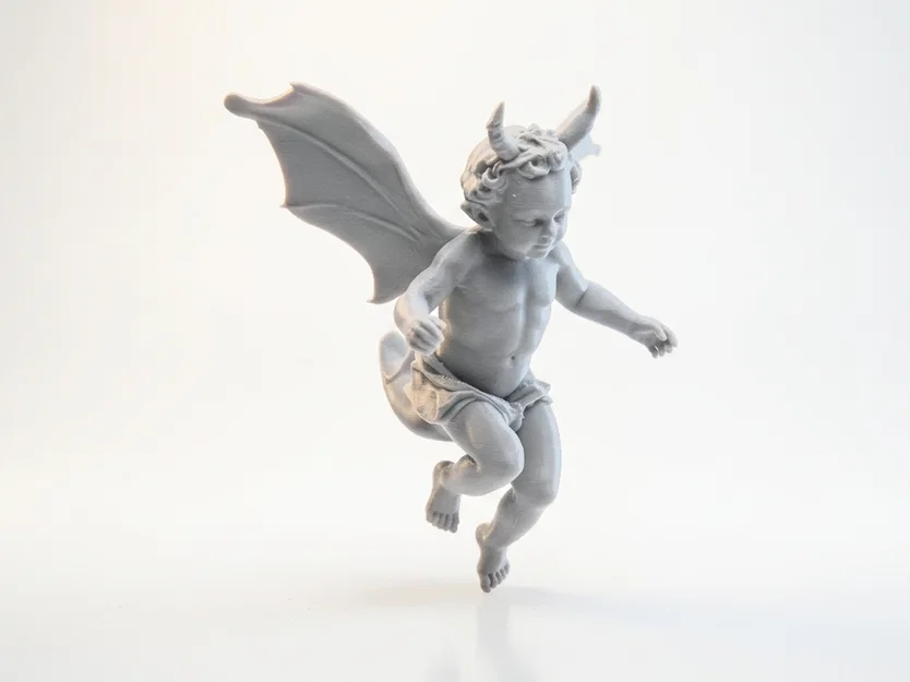 Mô hình 3D Thiên thần nhỏ Cherub đầy chất nghệ thuật - Image 2