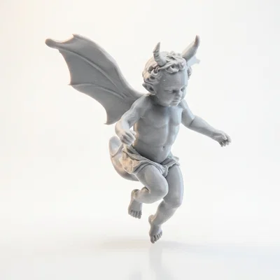 Mô hình 3D Thiên thần nhỏ Cherub đầy chất nghệ thuật