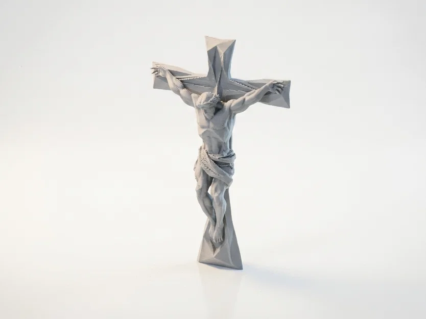 Mô hình 3D Tượng Chúa Chịu Nạn (Crucifix) sắc nét - Image 1