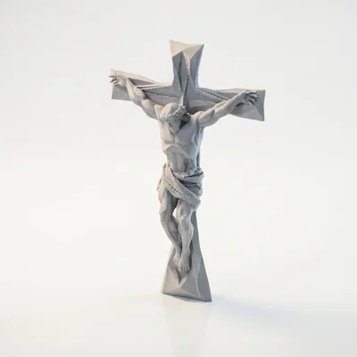 Mô hình 3D Tượng Chúa Chịu Nạn (Crucifix) sắc nét
