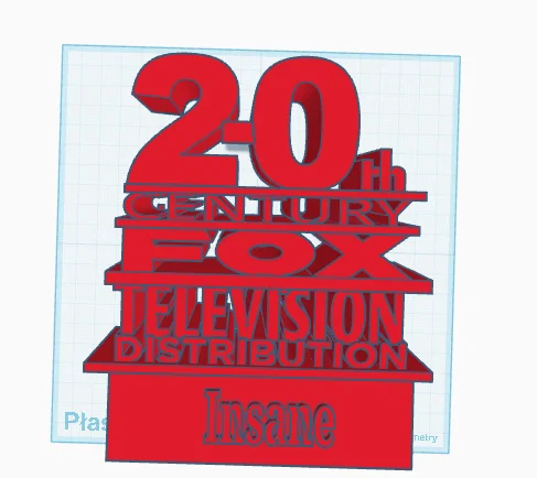 Mô hình 3D logo 20th Century Fox Television Distribution - Image 1