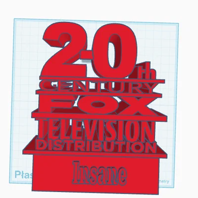 Mô hình 3D logo 20th Century Fox Television Distribution