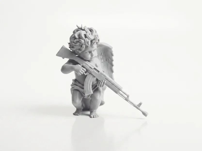Mô hình 3D Cherubim Gunman - Thiên Thần Chiến Binh Fantasy - Image 2