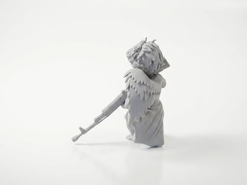 Mô hình 3D Cherubim Gunman - Thiên Thần Chiến Binh Fantasy - Image 4
